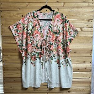 Cato Pink and White Tunic Elegant and Chic